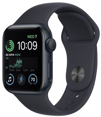 Apple Watch SE 2022 GPS 40mm Midnight Aluminum Case with Sport Band (MNJT3) 31-0 фото