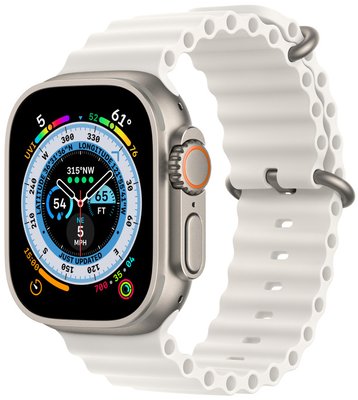 Apple Watch Ultra 49mm Titanium Case with White Ocean Band (MNHF3) 32-016 фото