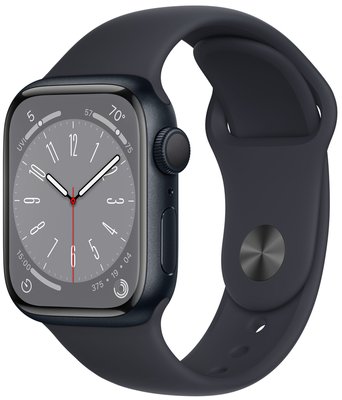 Apple Watch Series 8 GPS 41mm Midnight Aluminum Case with Sport Band (MNP53) 30-02 фото