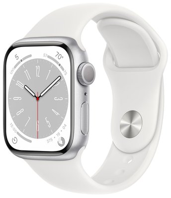 Apple Watch Series 8 GPS 41mm Silver Aluminum Case with Sport Band (MP6K3) 30-04 фото
