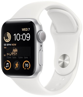 Apple Watch SE 2022 GPS 40mm Silver Aluminum Case with Sport Band (MNJV3) 31-04 фото