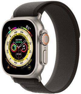 Apple Watch Ultra 49mm Titanium Case with Black/Gray Trail Loop - M/L (MQFX3) 32-010 фото